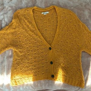 American Eagle Yellow Cardigan